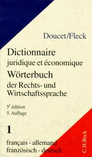 Front cover of Wörterbuch der Rechts- und Wirtschaftssprache by Michel Doucet