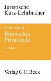 Cover of R omisches Privatrecht by Max Kaser