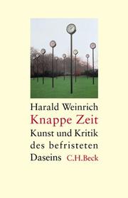 Cover of Knappe Zeit by Harald Weinrich