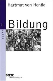 Cover of Bildung by Hartmut von Hentig