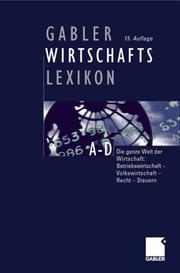 Cover of Gabler Wirtschafts-Lexikon by Eggert Winter