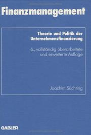 Cover of Finanzmanagement by Joachim Süchting