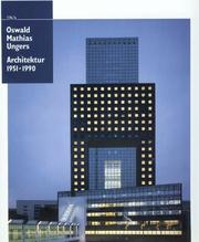 Front cover of Oswald Mathias Ungers by O. M. Ungers