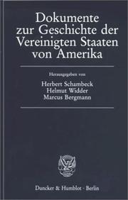 Front cover of Dokumente zur Geschichte der Vereinigten Staaten von Amerika by Herbert Schambeck