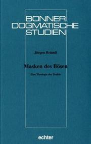 Front cover of Masken des Bösen by Jürgen Bründl