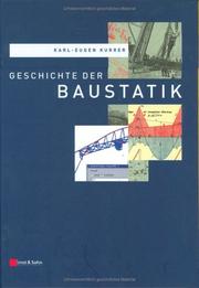 Cover of Geschichte der Baustatik by Karl-Eugen Kurrer