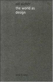 Cover of The world as design by Otl Aicher