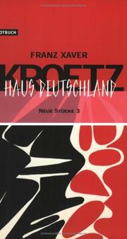 Front cover of Haus Deutschland by Franz Xaver Kroetz