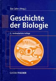 Cover of Geschichte der Biologie by Ilse Jahn