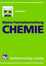 Front cover of Kleine Formelsammlung Chemie by Karl Schwister