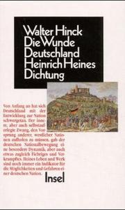 Cover of Die Wunde Deutschland by Walter Hinck