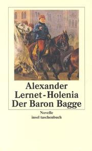 Cover of Der Baron Bagge by Alexander Lernet-Holenia
