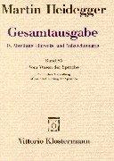 Cover of Gesamtausgabe by Martin Heidegger