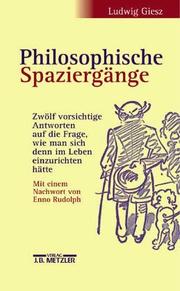 Front cover of Philosophische Spaziergänge by Ludwig Giesz