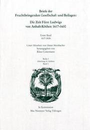 Front cover of Briefe der Fruchtbringenden Gesellschaft und Beilagen by Dieter Merzbacher