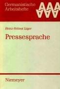 Cover of Pressesprache by Heinz-Helmut Lüger