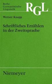 Front cover of Schriftliches Erzählen in der Zweitsprache by Werner Knapp