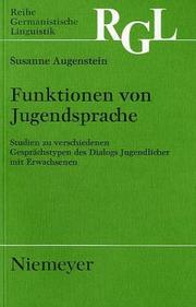 Cover of Funktionen von Jugendsprache by Susanne Augenstein