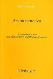 Cover of Ars memorativa by Jörg Jochen Berns