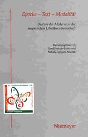 Cover of Epoche - Text - Modalität by Ernő Kulcsár Szabó