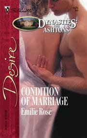 Front cover of Condition Of Marriage by Emilie Rose