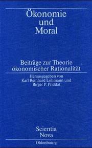 Front cover of Ökonomie und Moral by Karl Reinhard Lohmann