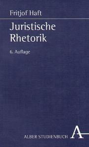 Front cover of Juristische Rhetorik by Fritjof Haft