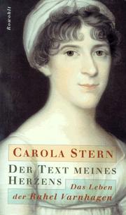 Front cover of Der Text meines Herzens by Carola Stern