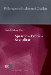 Front cover of Sprache, Erotik, Sexualität by Rudolf Hoberg