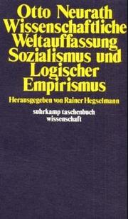 Cover of Wissenschaftliche Weltauffassung, Sozialismus und logischer Empirismus by Otto Neurath