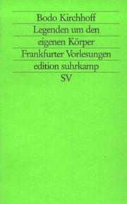 Cover of Legenden um den eigenen Körper by Bodo Kirchhoff