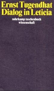 Cover of Dialog in Leticia by Ernst Tugendhat