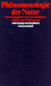 Front cover of Phänomenologie der Natur by Gernot Böhme