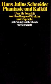 Front cover of Phantasie und Kalkül by Hans Julius Schneider