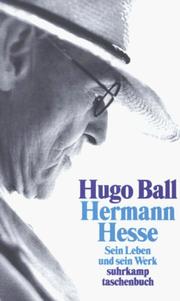 Cover of Hermann Hesse by Hugo Ball
