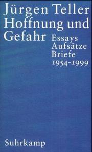 Front cover of Hoffnung und Gefahr by Jürgen Teller