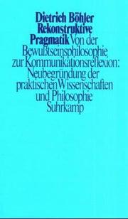 Front cover of Rekonstruktive Pragmatik by Dietrich Böhler