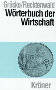 Front cover of Wörterbuch der Wirtschaft by Karl-Dieter Grüske