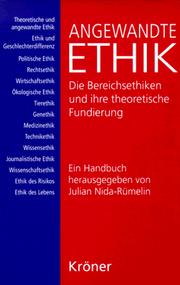 Front cover of Angewandte Ethik by Julian Nida-Rümelin