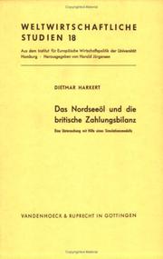 Front cover of Das Nordseeöl und die britische Zahlungsbilanz by Dietmar Harkert