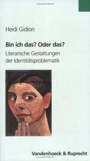 Cover of Bin ich das? Oder das? by Heidi Gidion