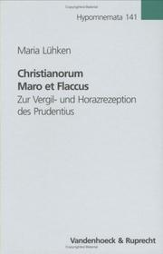 Front cover of Christianorum Maro et Flaccus by Maria Lühken
