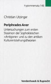 Front cover of Periphrades Aner by Christian Utzinger