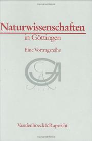 Cover of Naturwissenschaften in Gottingen: Eine Vortragsreihe (GOTTINGER UNIVERSITATSSCHRIFTEN - SERIE A: SCHRIFTEN) by H. H. Voigt