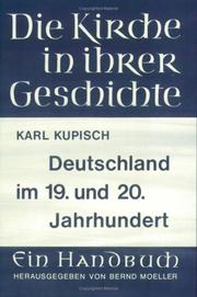 Cover of Die deutschen Landeskirchen im 19. und 20. Jahrhundert by Karl Kupisch