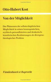 Cover of Von der Möglichkeit by Otto-Hubert Kost