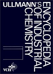 Front cover of Ullmann's encyclopedia of industrial chemistry by Fritz Ullmann