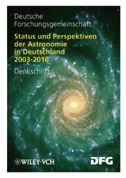 Front cover of Status und perspektiven der astronomie in Deutschland 2003-2016 by Andreas Burkert
