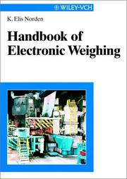 Front cover of Handbook of electronic weighing by K. Elis Norden