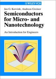 Front cover of Semiconductors for micro- and nanotechnology by J. G. Korvink